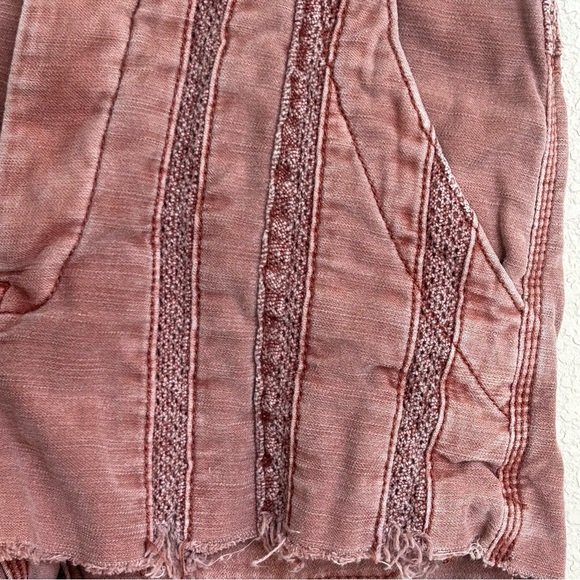 Free People Great Expectations Lace Cutout Shorts Women’s 2 Mauve Pink - Picture 5 of 9